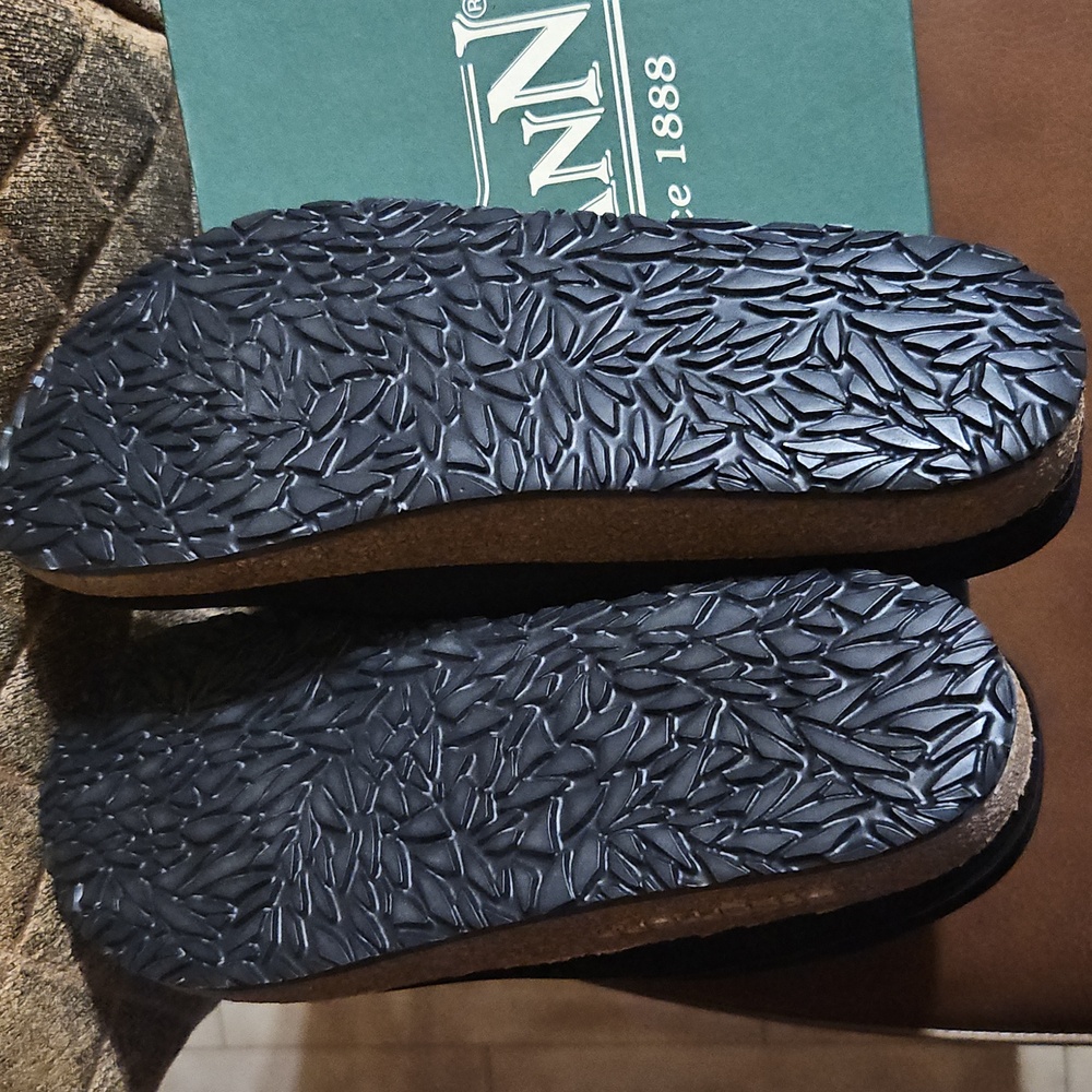 Stegmann Black Leather Slip On Mules Clogs Shoes New - Picture 5 of 6
